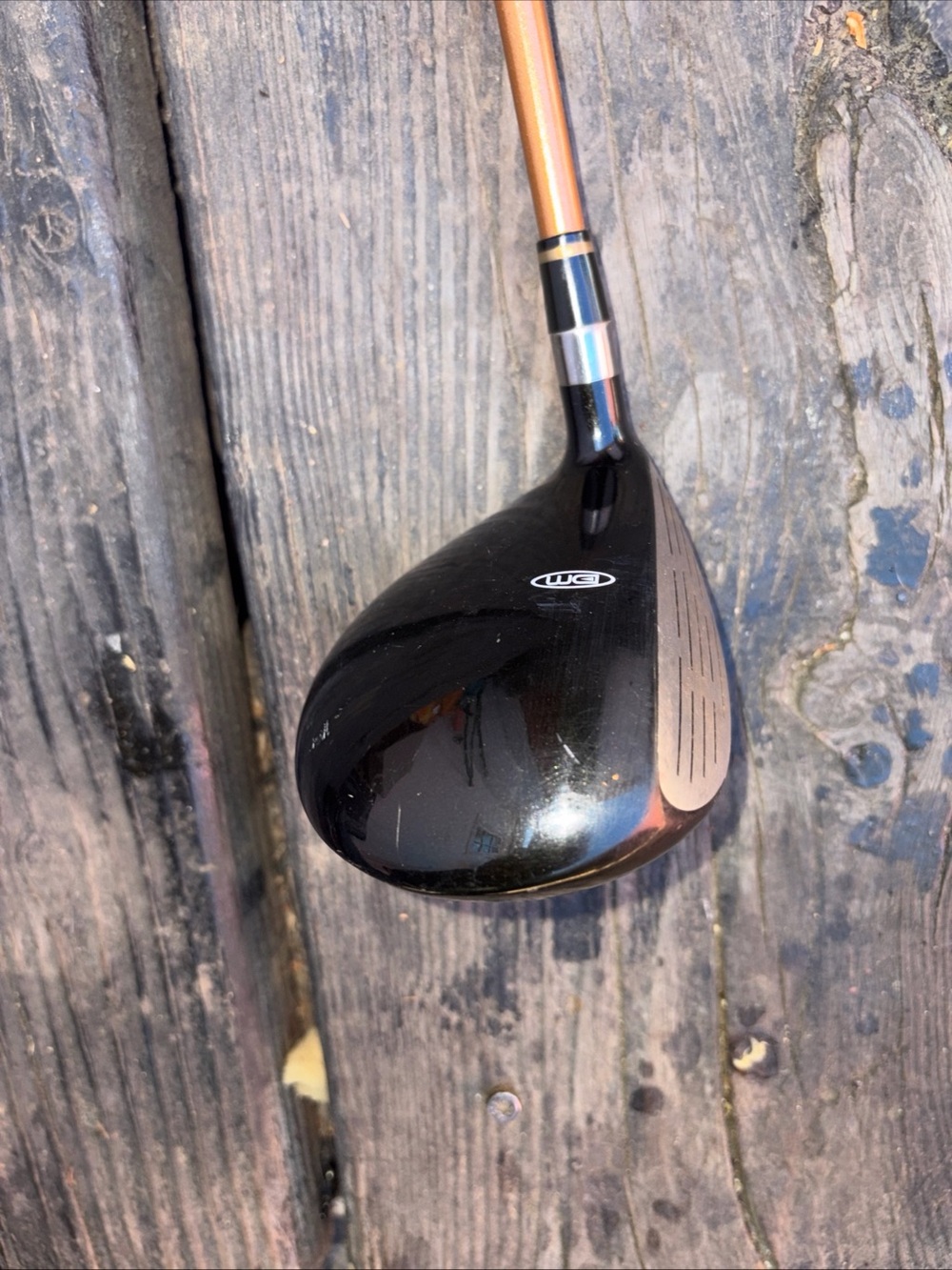 Men's Black and Bronze Golf Wood -